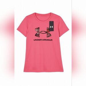 D7 - Under Armour Kids Graphic Pink Tee
